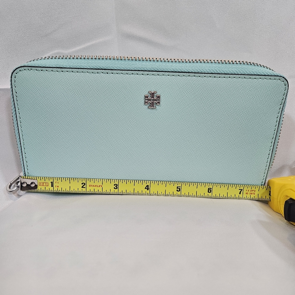 Tory Burch Mint Green Wristlet Wallet - Picture 9 of 10